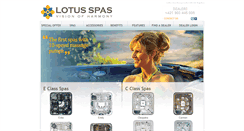 Desktop Screenshot of lotusspashottubs.com